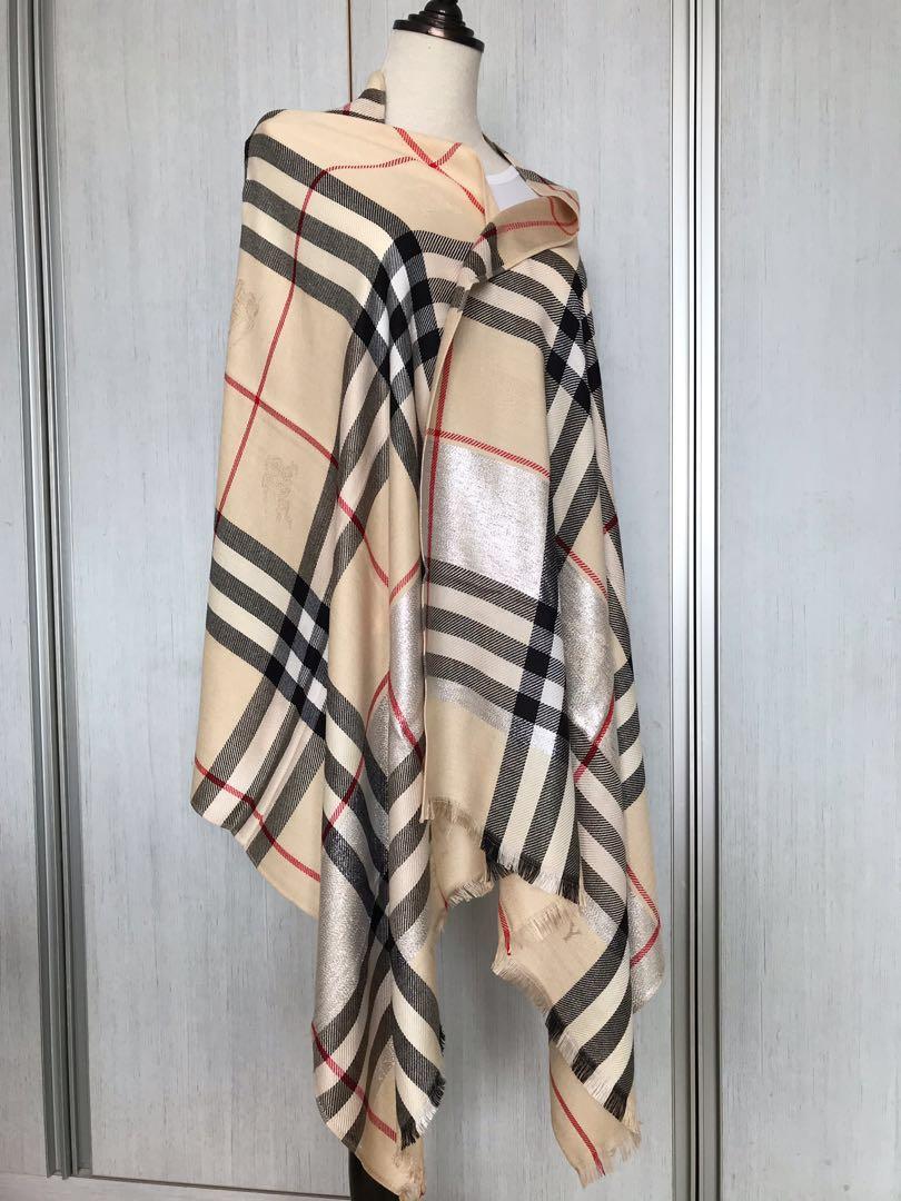1️⃣Beige, Burberry scarves scarf shawl wrap, Women's Fashion, Watches &  Accessories, Scarves on Carousell