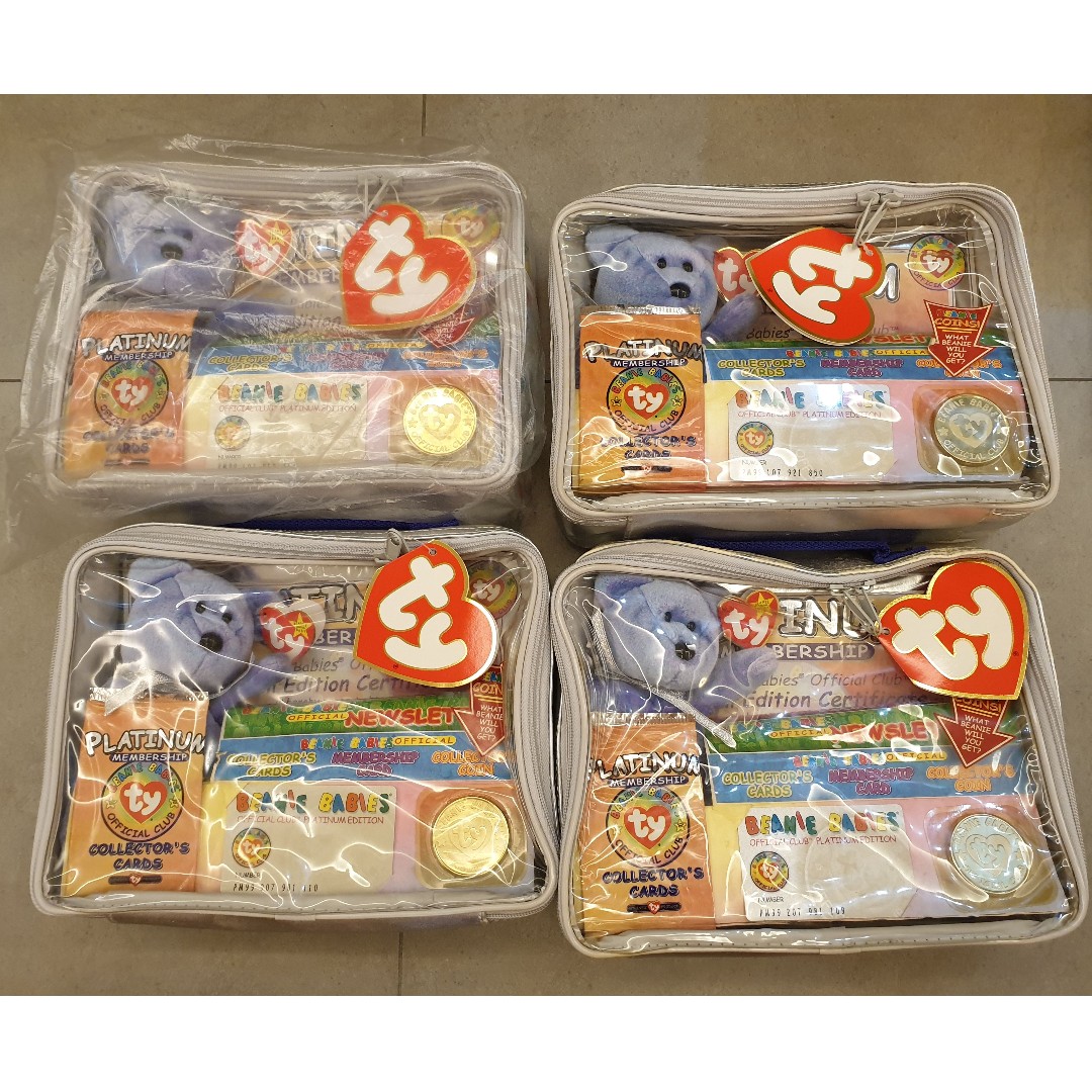 clubby 2 beanie babies platinum edition