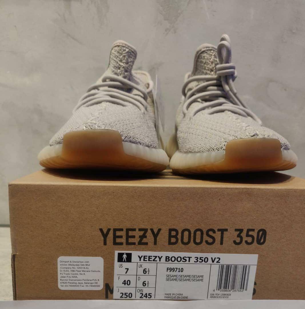 Adidas Yeezy 350 V2 Sesame Men s Fashion Footwear Sneakers on