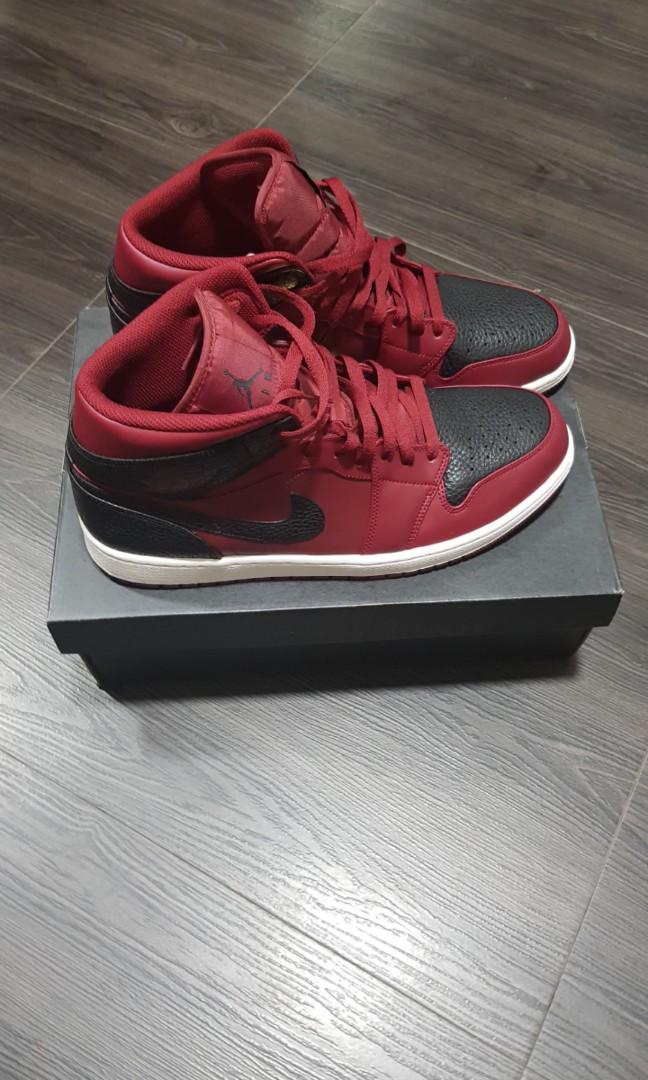 Air Jordan 1 Mid Reverse Banned Men s Fashion Footwear