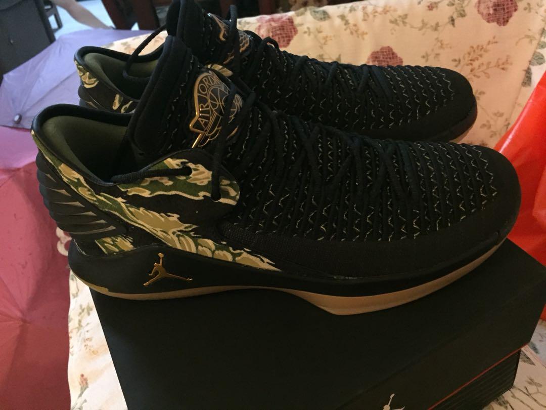 Air Jordan XXXII Black And Gold Men s Fashion Footwear Sneakers