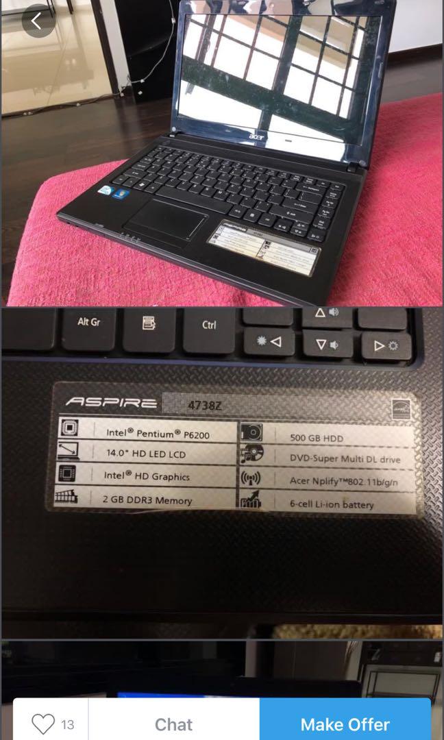 aser laptop, Computers & Tech, Laptops & Notebooks on Carousell