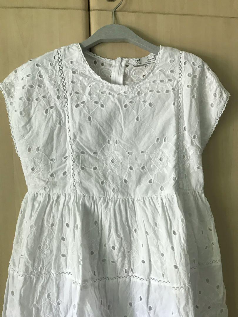 Jupe Zara Asymétrique En Crochet Et Dentelle - Crème, Taille S, Neuve Avec étiquettes