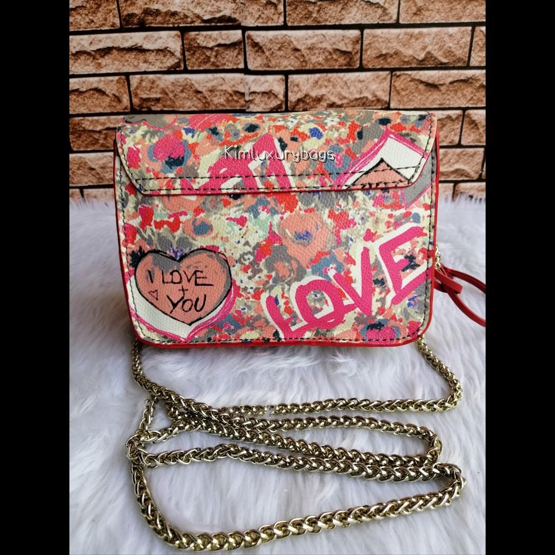 Authentic Furla Metropolis Graffiti Love Mini Chain Crossbody Bag Luxury Bags Wallets on Carousell