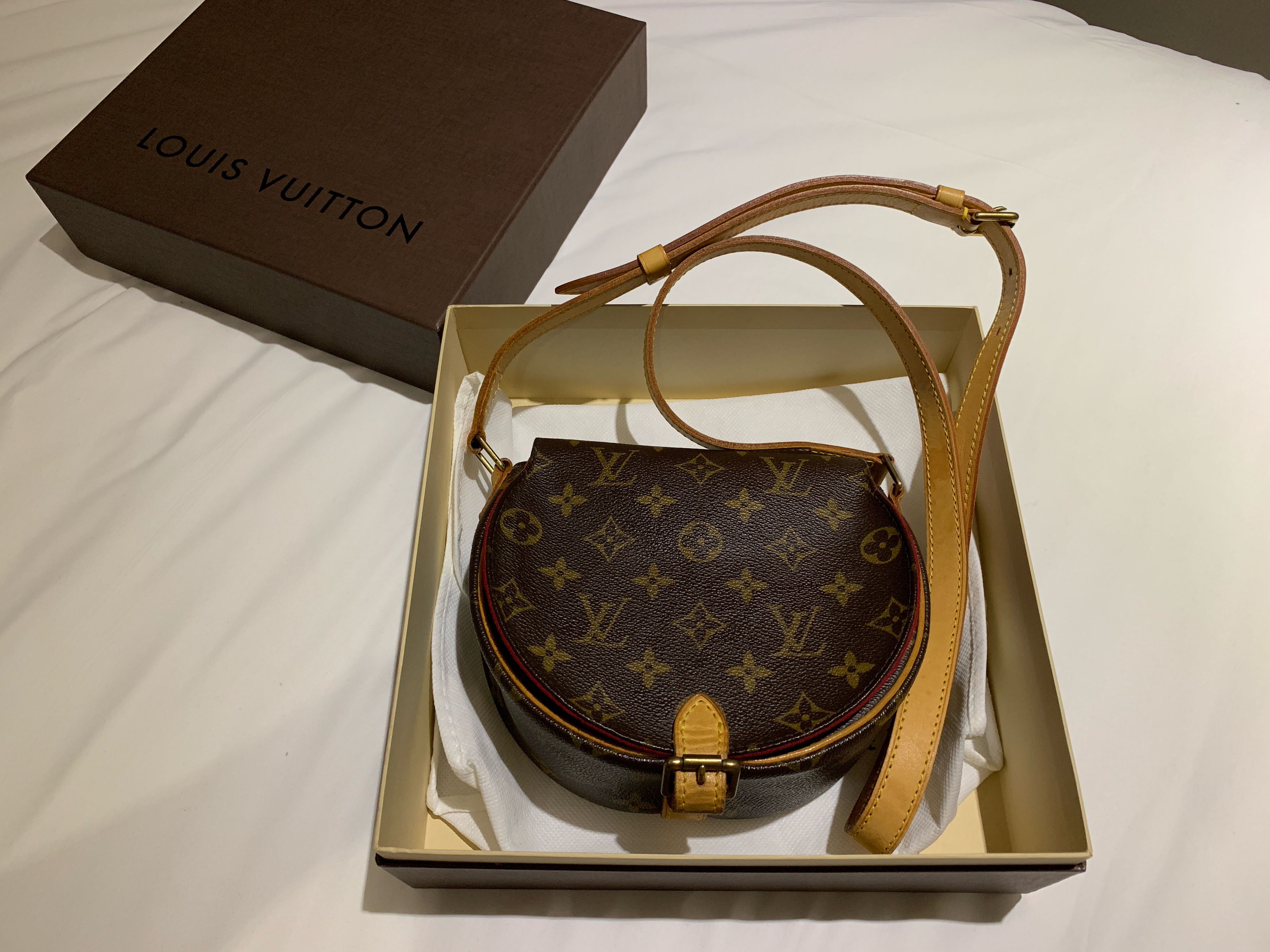 Authentic Louis Vuitton Tambourine Sling Bag, Women&#39;s Fashion, Bags & Wallets, Sling Bags on ...