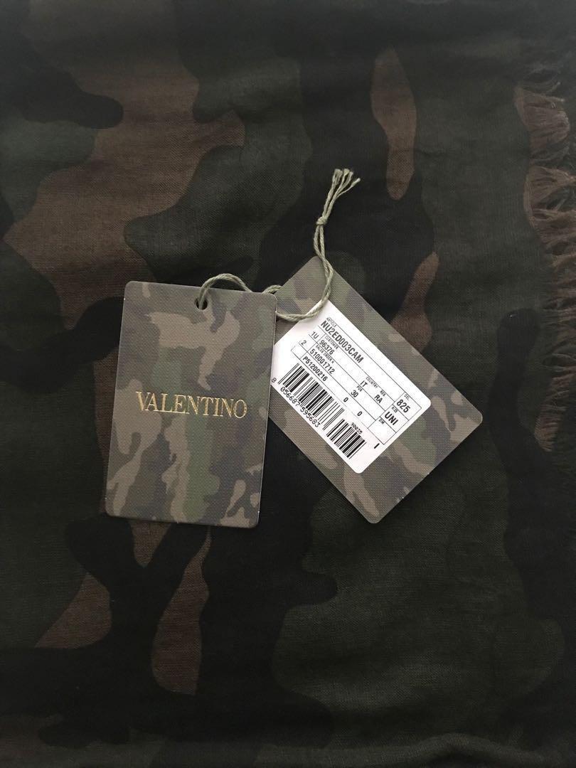Valentino camouflage top scarf