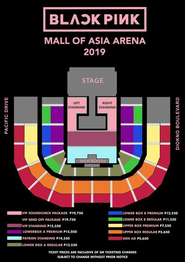 Blackpink In Manila MOA Arena 2019 patron ticket, Tickets & Vouchers