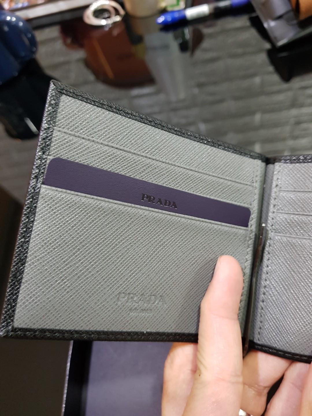 Prada - Credit Card Holder with Money Clip