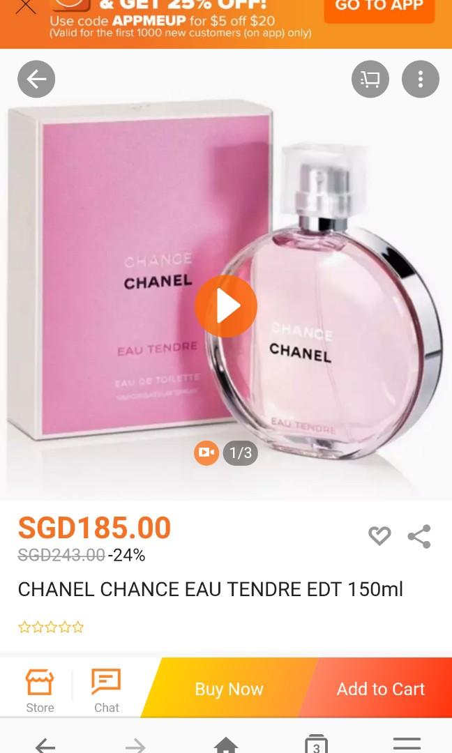 chanel chance perfume 150ml