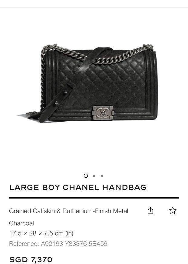 Chanel Leboy Boy chanel 28cm, Luxury, Bags & Wallets on Carousell