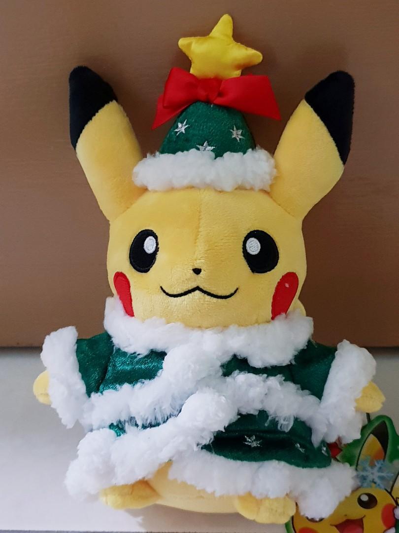 holiday pikachu plush