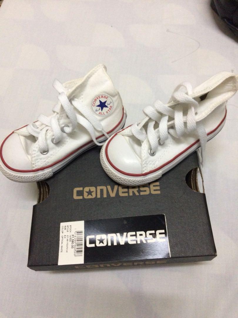 white converse junior size 5
