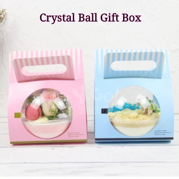 Natural Crystal Ball Gift Box Set