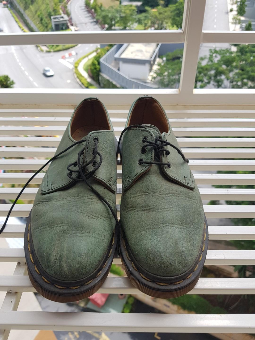 Dr Martens Original Green Boots Men s Fashion Footwear Boots on
