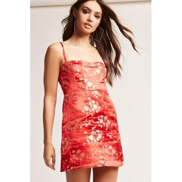 Red Oriental Mini Dress Clearance Sale ...