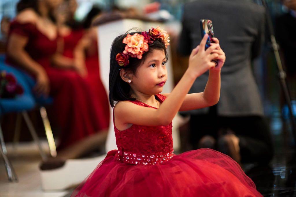 girls burgundy dress