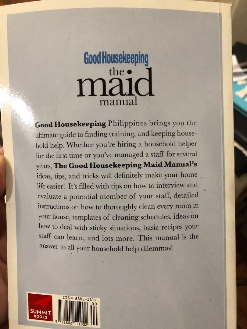 Good housekeeping The Maid manual (Category: Storybooks) located in Pasig City. Submitted by seconds4pas (Listing ID 202548769, Image 2). Description: Decluttering Almost brand new #ukayfever.