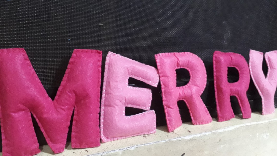Handmade felt letters, Hobbies & Toys, Stationary & Craft, Handmade