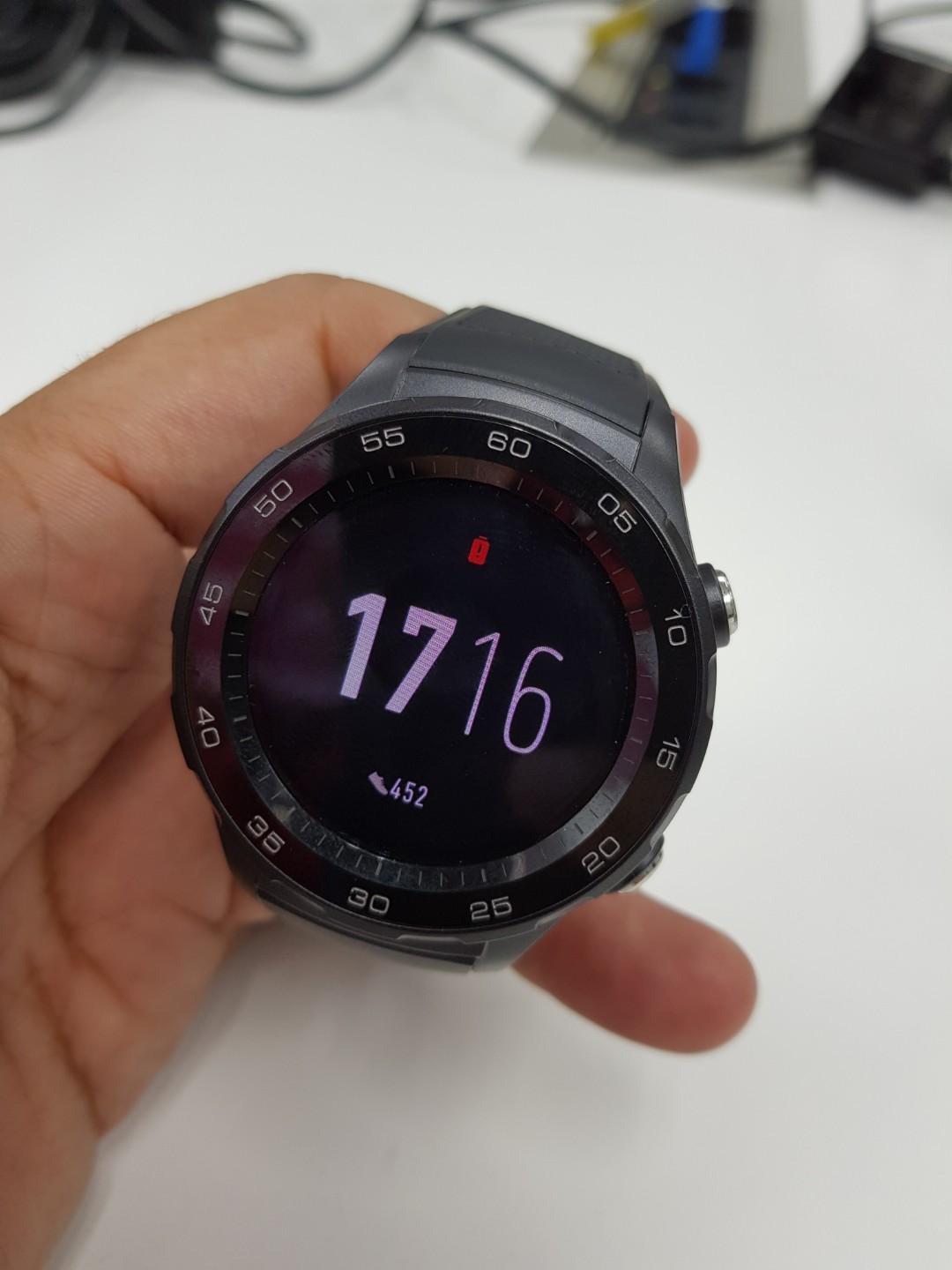 Huawei watch 2 top carbon black