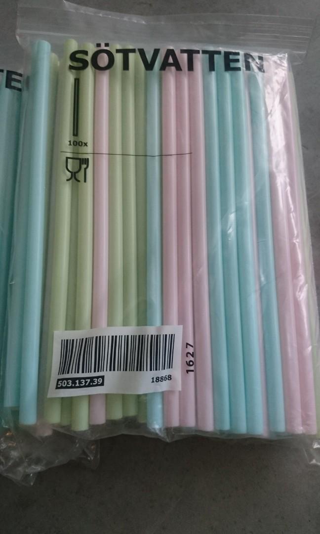 Ikea Drinking Straws, Furniture & Home Living, Kitchenware & Tableware