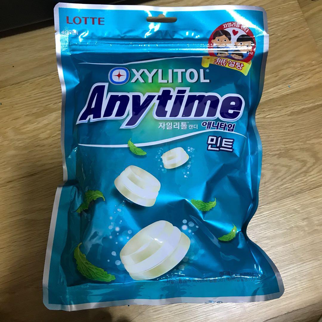 KOREA XYLITOL LOTTE ANYTIME CANDY SWEET, Food & Drinks, Fresh Produce