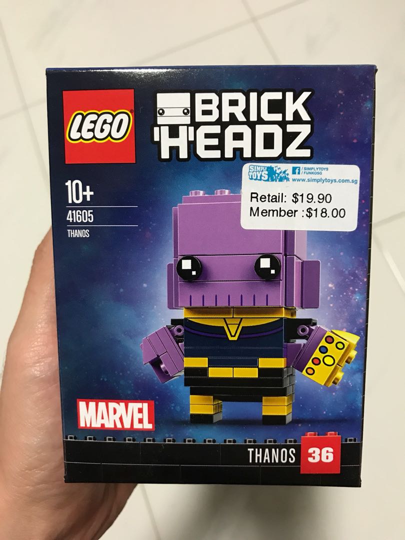 LEGO Brickheadz Thanos Hobbies Toys Toys Games on Carousell