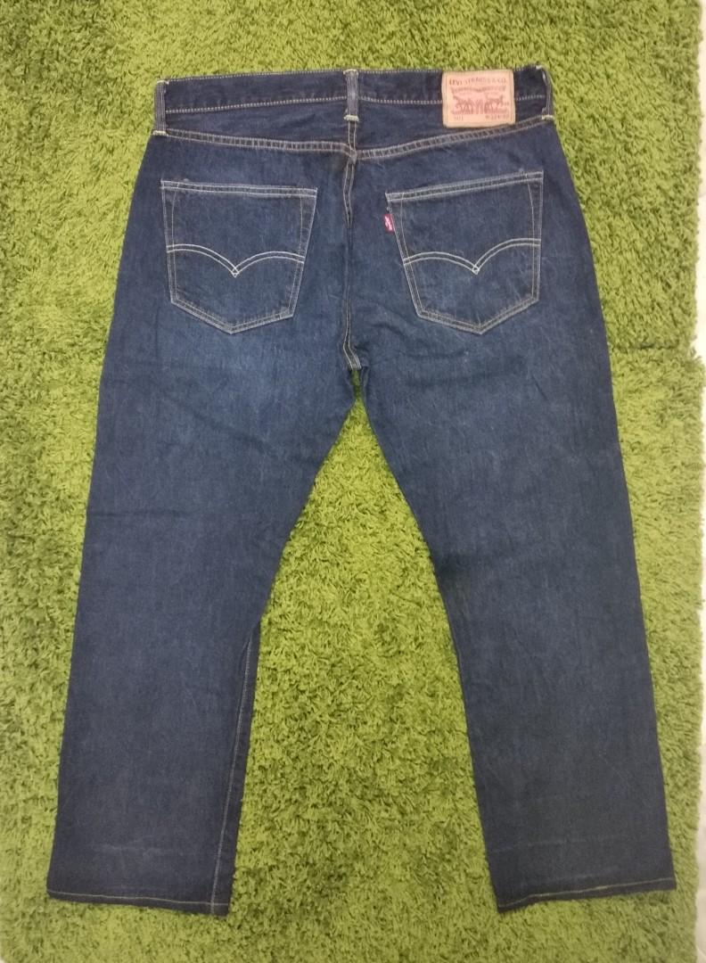 Levis 501 irregular selvedge jeans, Men 