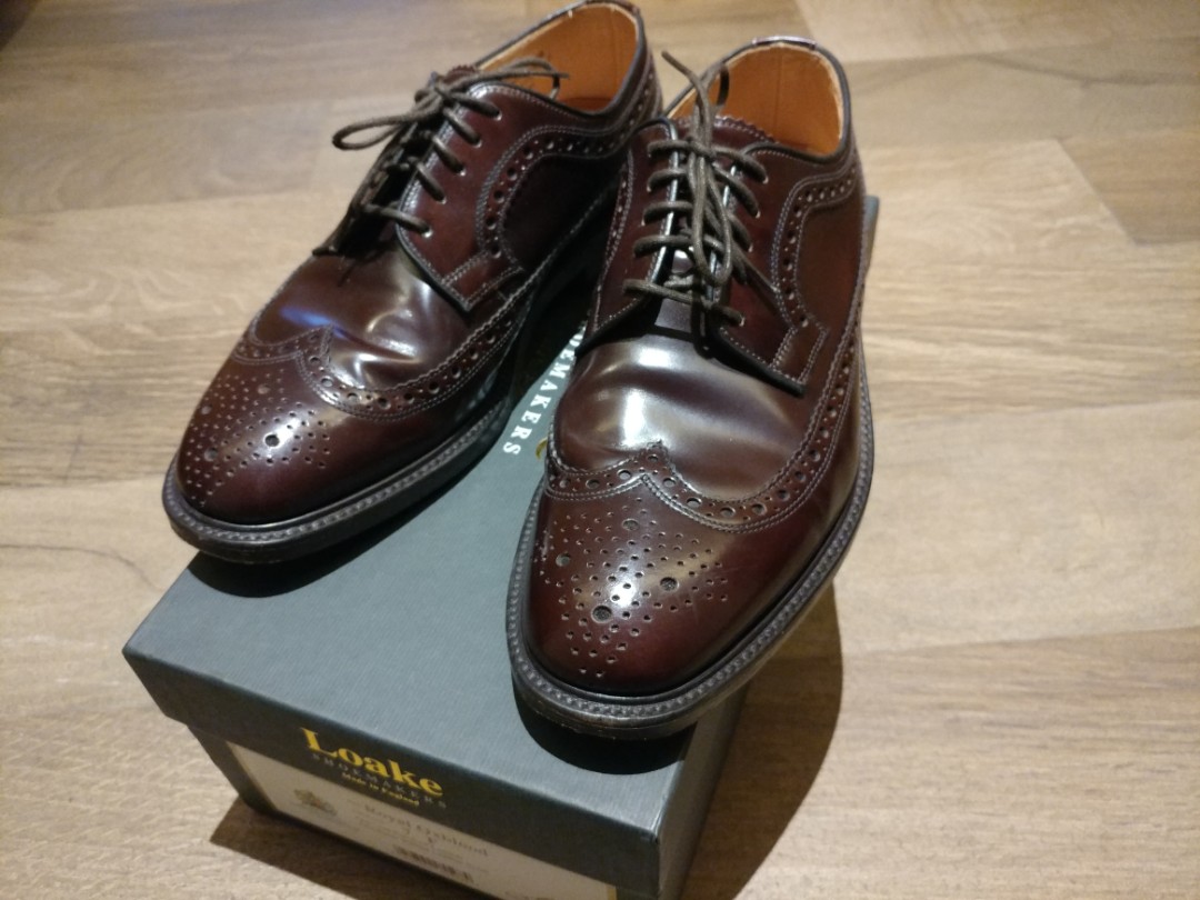 Loake long wing brogue 皮鞋, 男裝, 鞋, 西裝鞋- Carousell