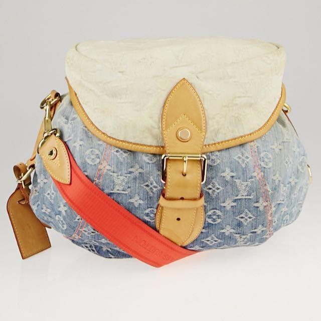 Baggy handbag Louis Vuitton Blue in Denim - Jeans - 31592133