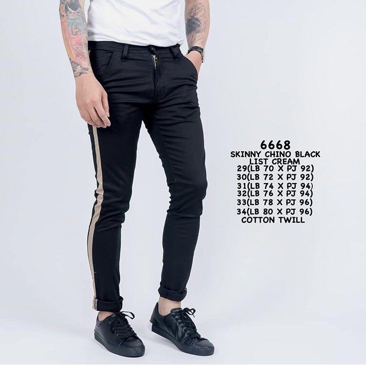 mens cream skinny chinos