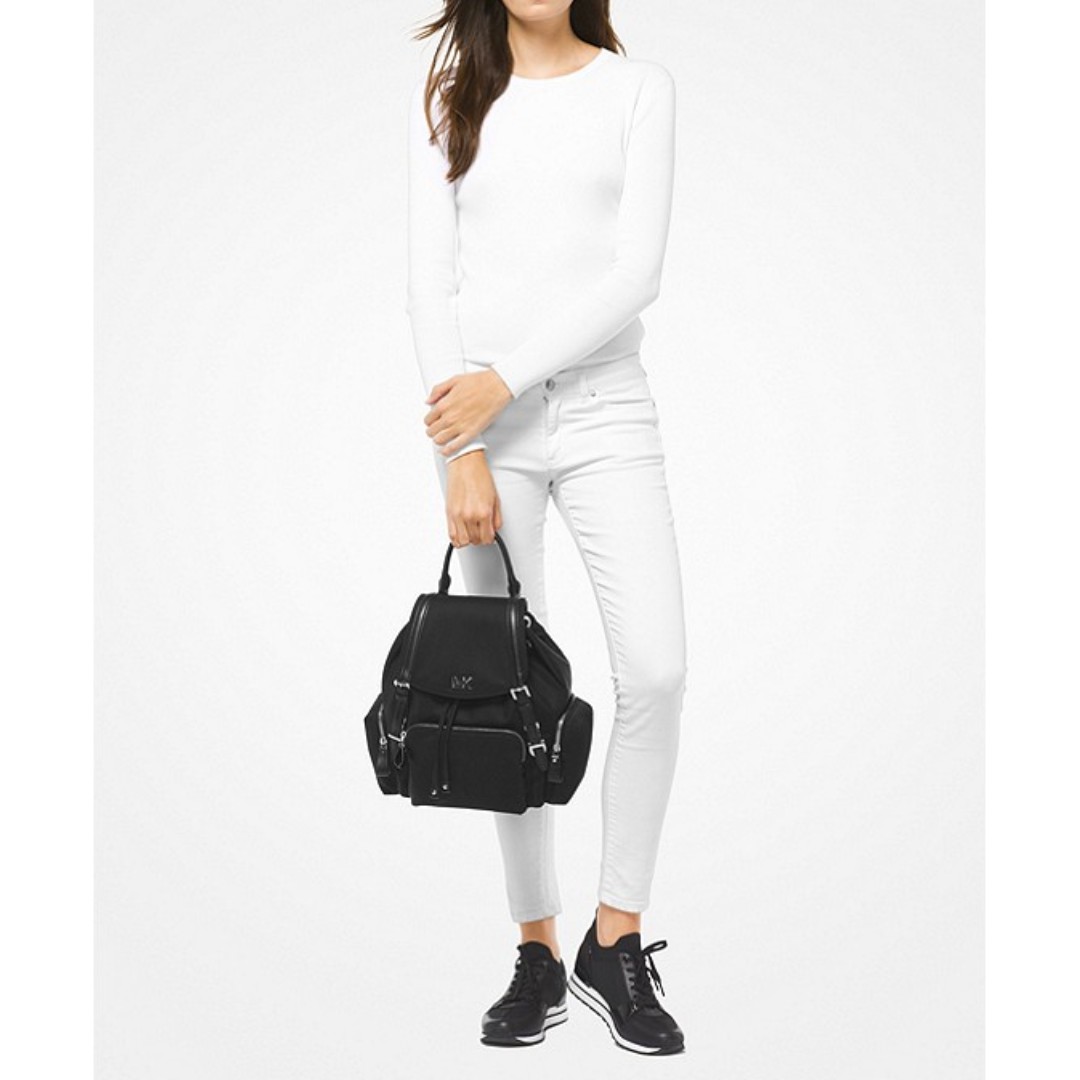 michael kors beacon medium nylon backpack