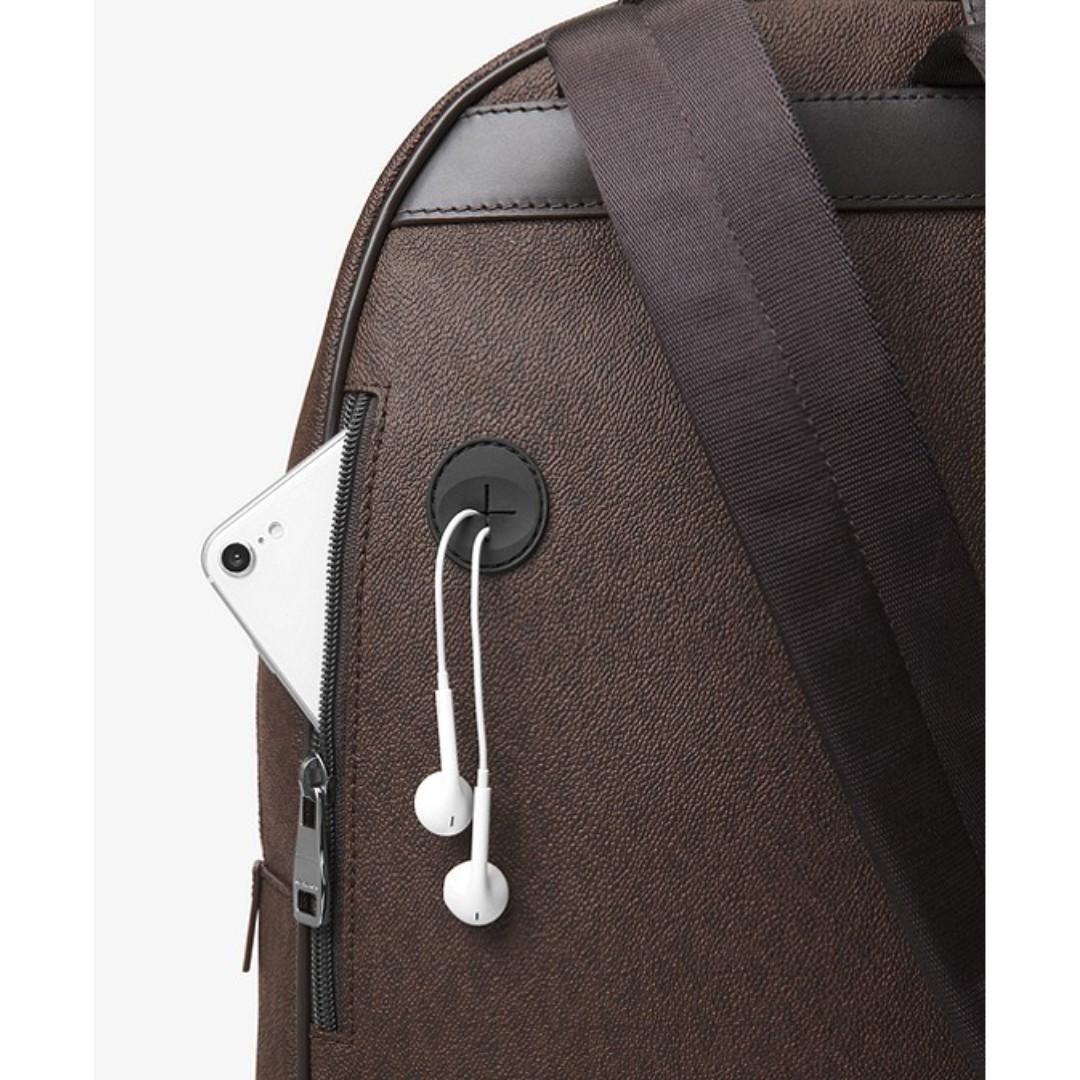 michael kors jet set logo backpack