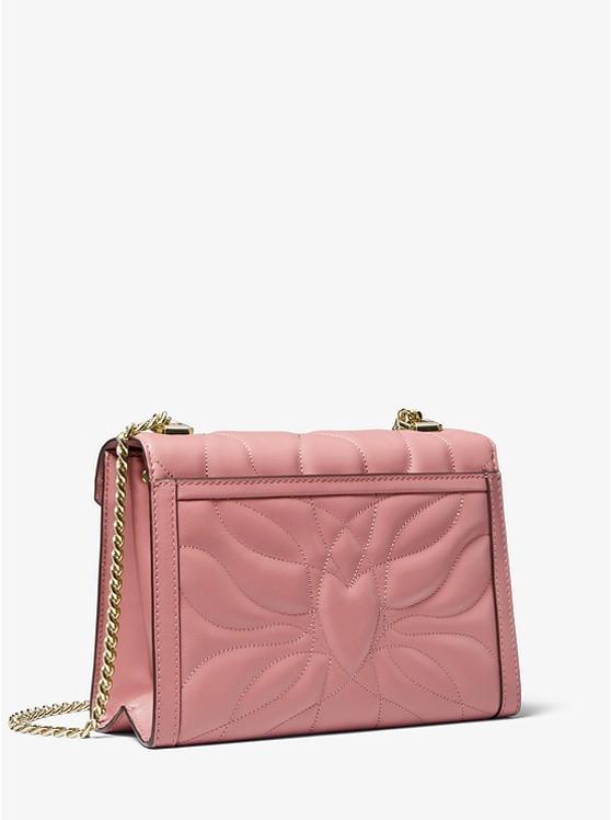 michael kors whitney large petal quilted leather convertible shoulder bag
