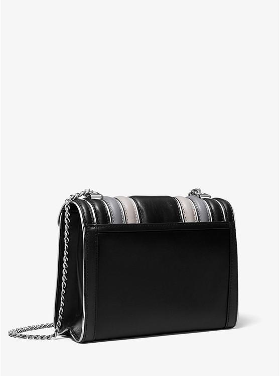 Michael michael kors whitney tricolor quilted leather shoulder bag hotsell