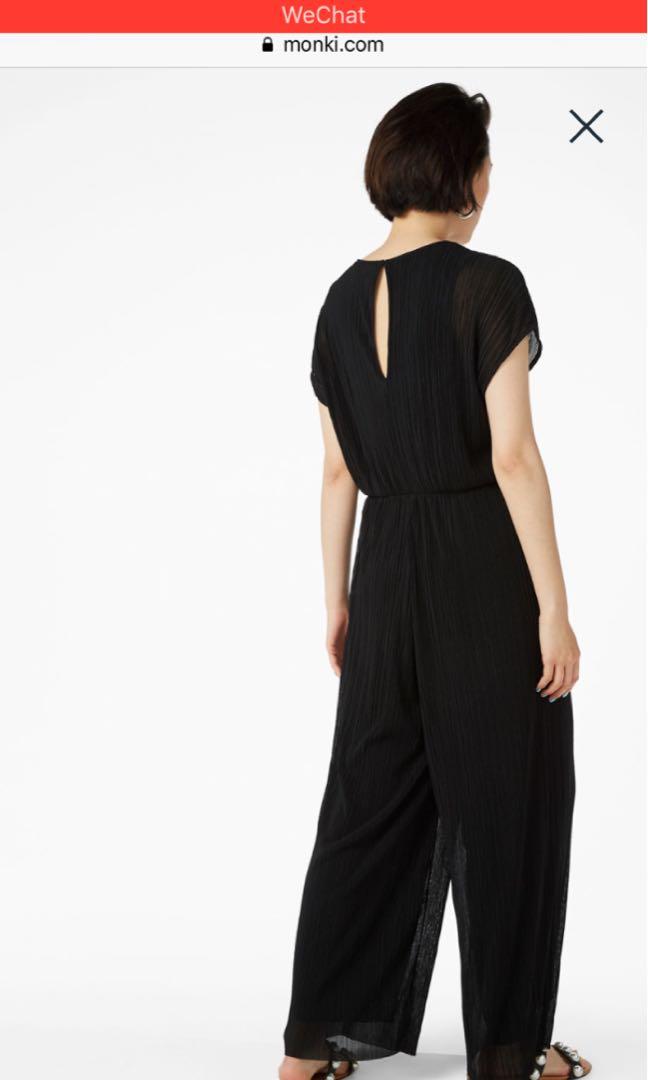 Monki pleated jumpsuit best sale