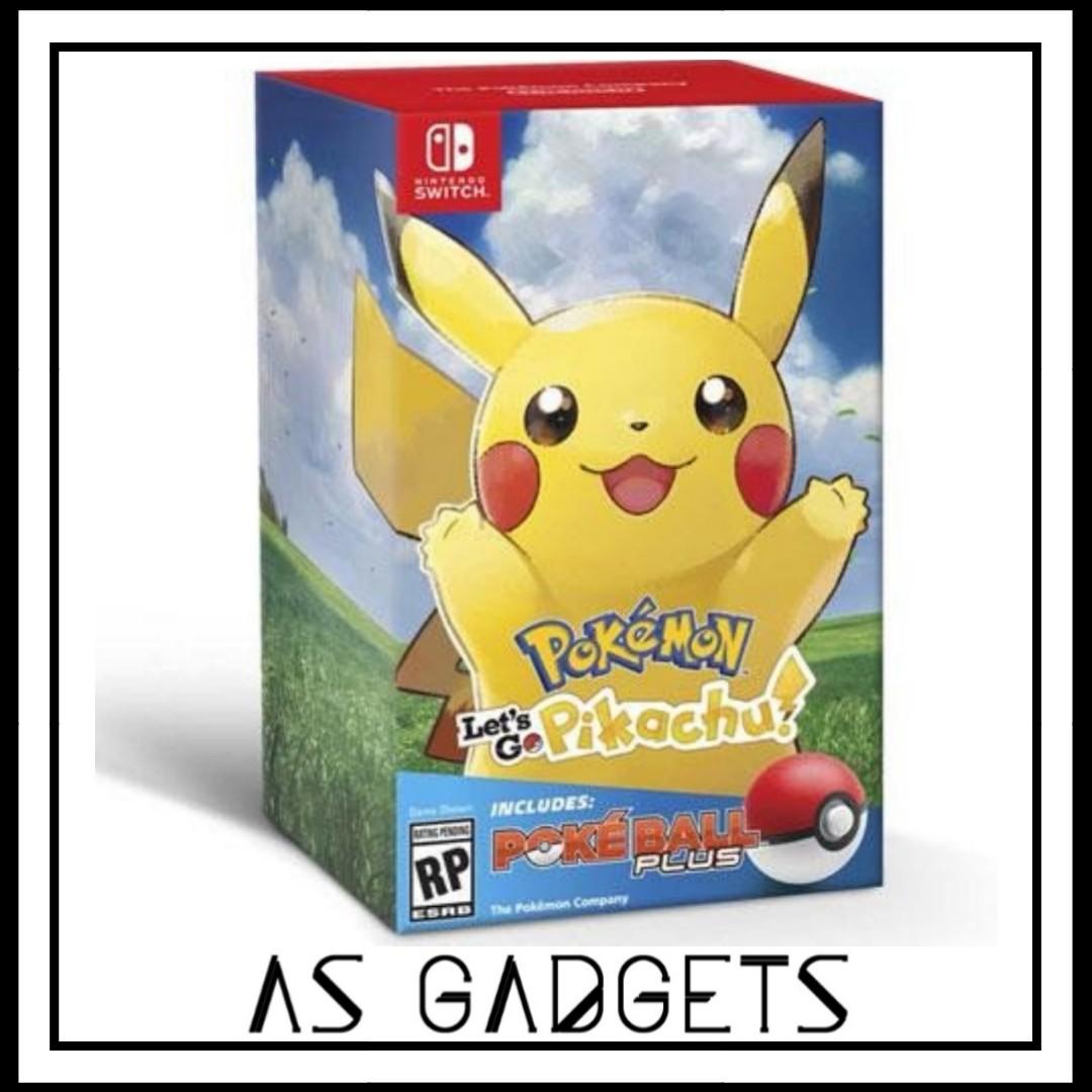 Nintendo Switch Lets Go Pikachu Pokeball Plus Bundle