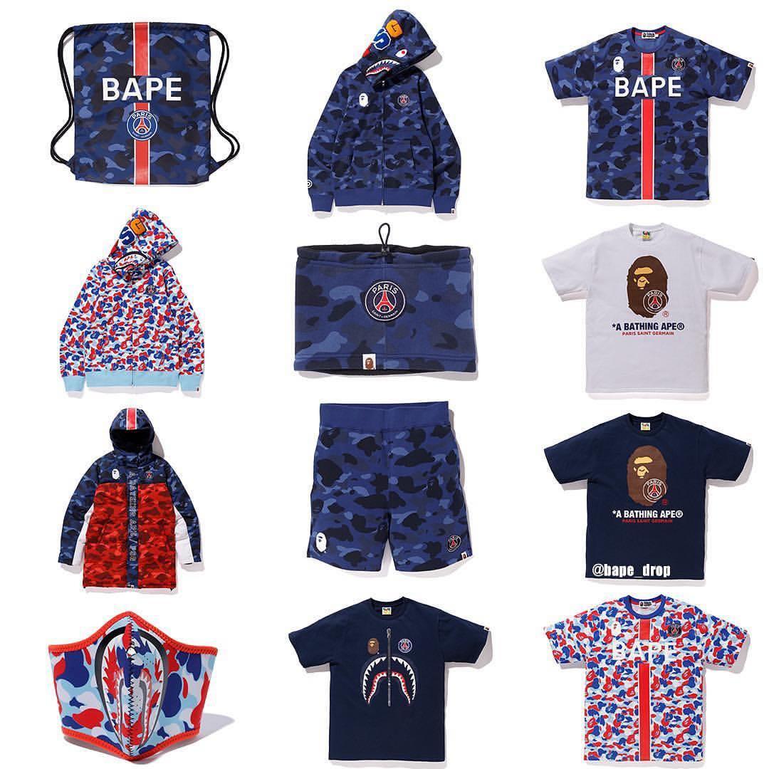 bape x psg shirt