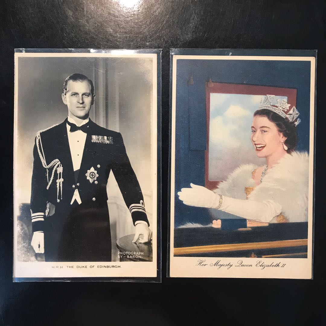 Queen Elizabeth & Prince Philip The Duke Of Edinburgh. Real Photograph Post Card Printed In UK ...