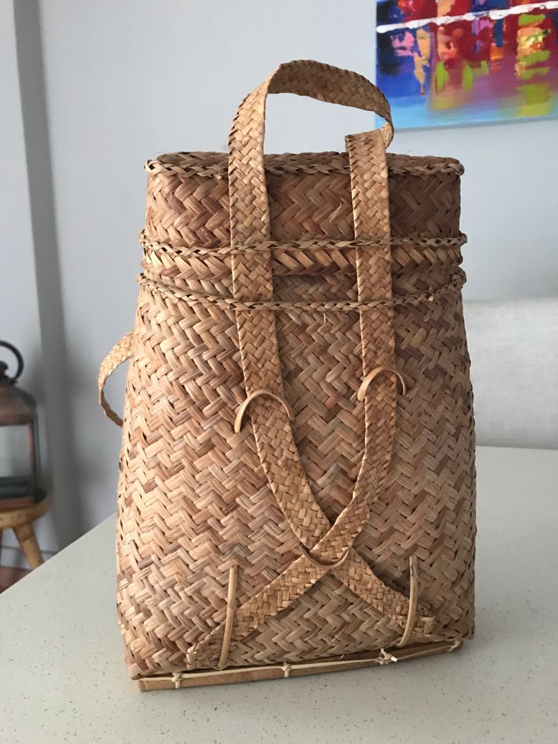 Rattan best sale bag backpack
