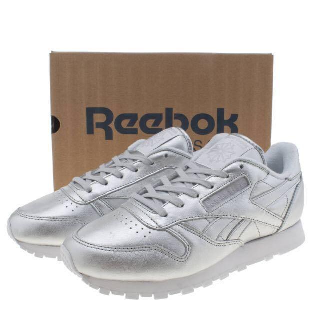 reebok classic leather womens silver