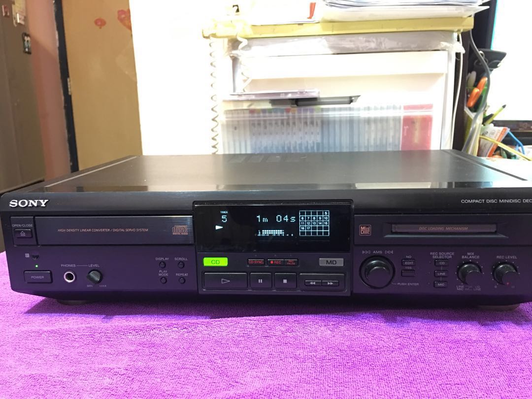 Sony md機＋CD機(mxd-d1), 音響器材, 音樂播放裝置MP3及CD