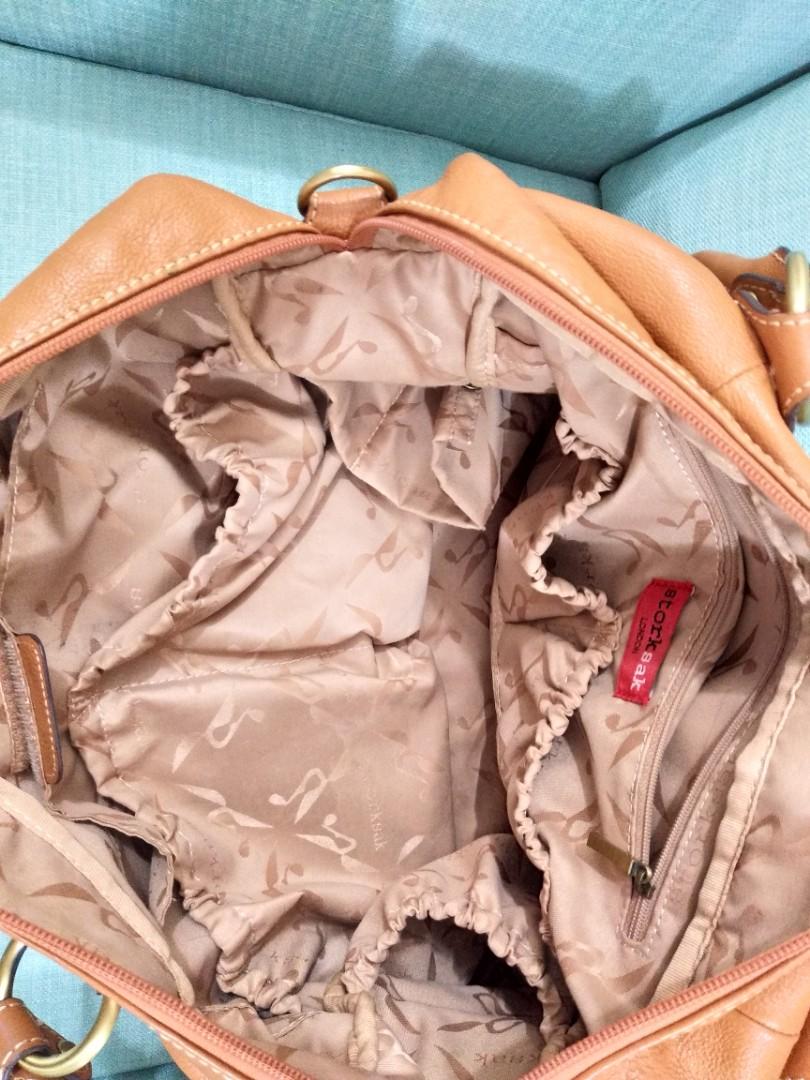 MARKED DOWN PRICE MUST LET GO Storksak Elizabeth designer leather diaper handbag