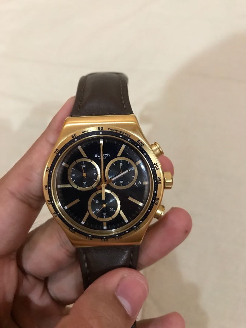 Swatch gold outlet mens watch