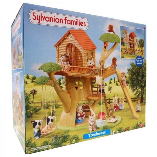 sylvanian families treehouse gift set
