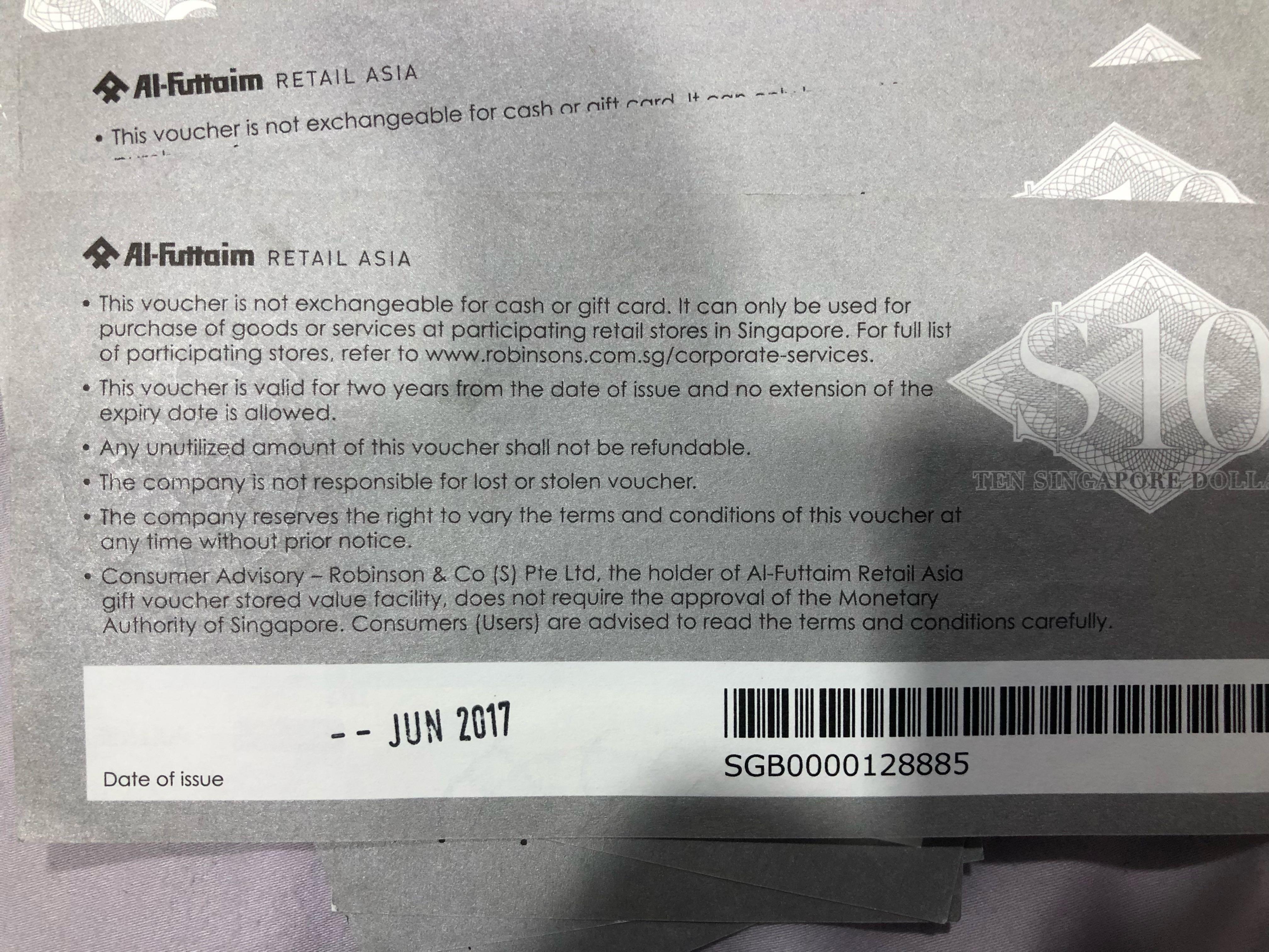 AlFuttaim Gift Voucher, Entertainment, Gift Cards & Vouchers on Carousell