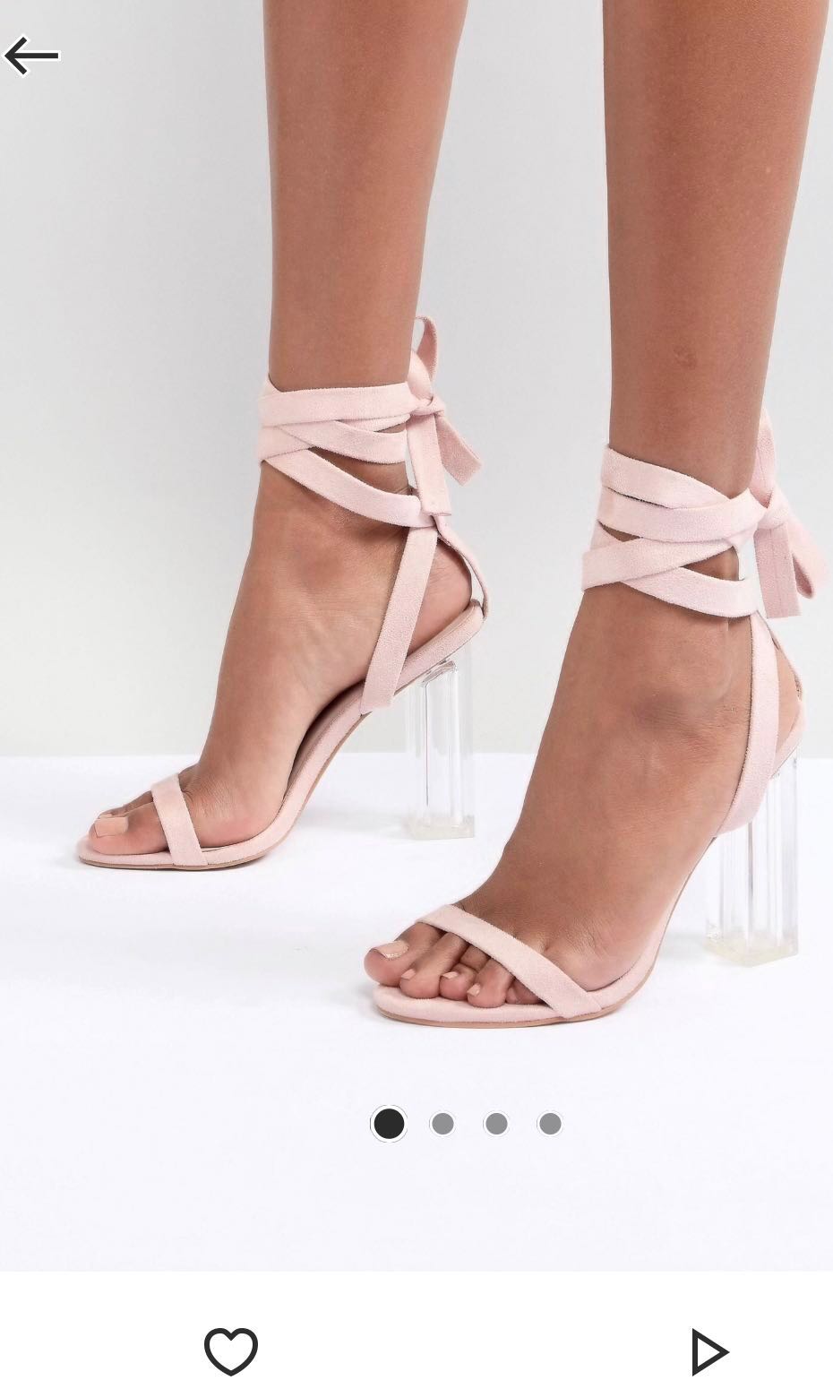 Pink glass heels Outlet