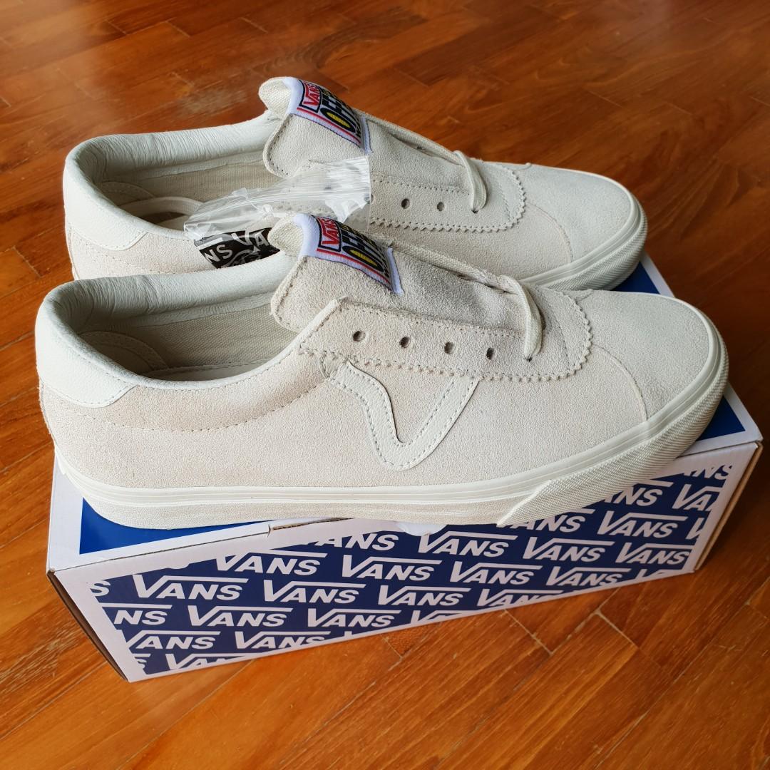Vans Vault Epoch Sport LX Suede Sneakers in Marshmallow