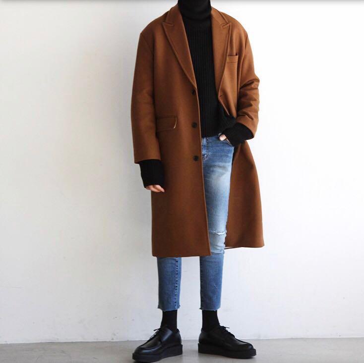 Zionara Men S Winter Trench Coat Size M Men S Fashion Clothes On