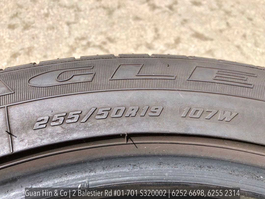 255/50/19 Goodyear Run Flat, Car Accessories, Tyres & Rims on Carousell