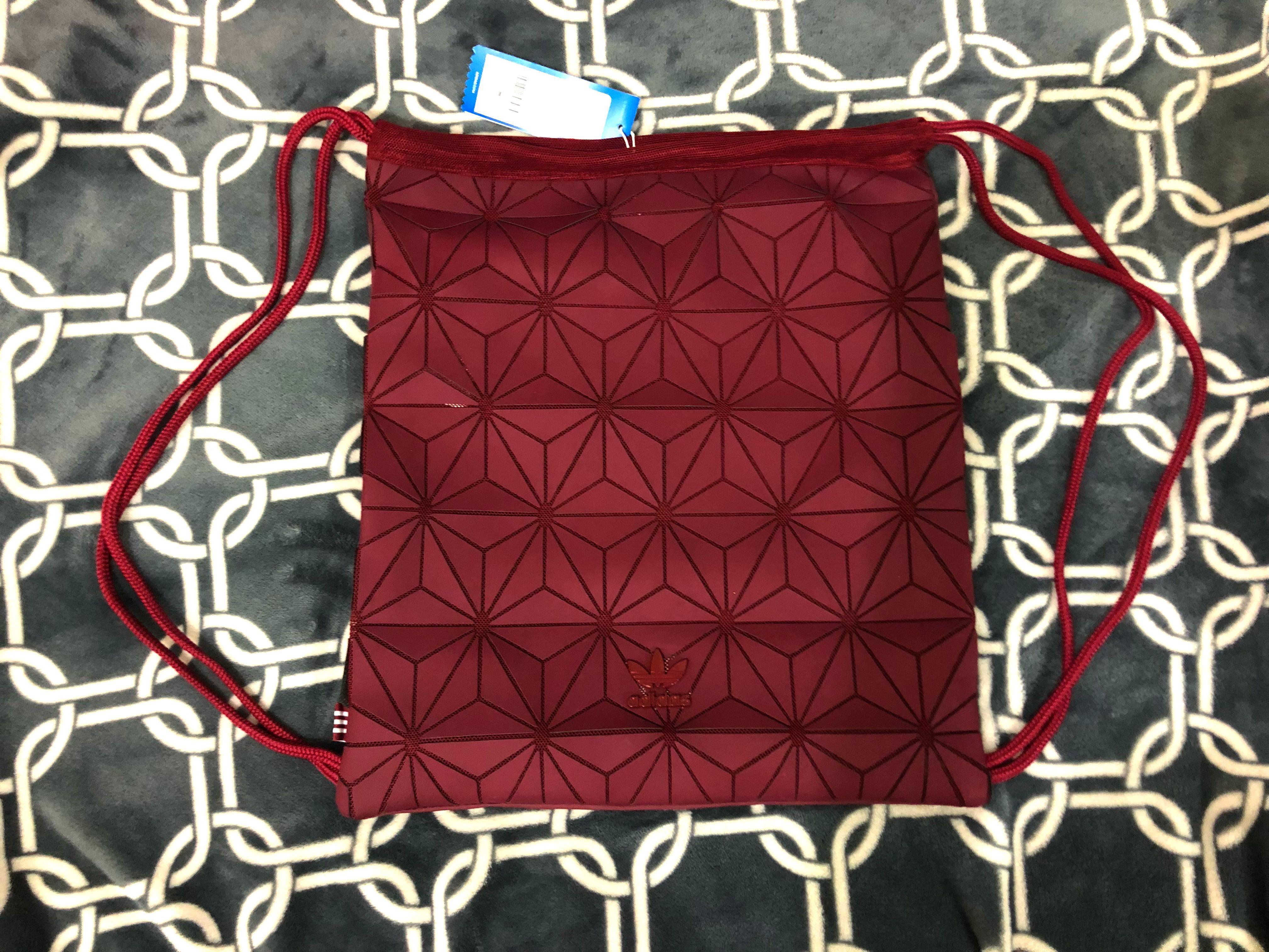Adidas Drawstring Bag 3D Mesh Bag x Issey Miyake Women s Fashion Bags Wallets Cross body Bags on Carousell